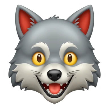 Tráeme una imagen de un lobo enojado sticker