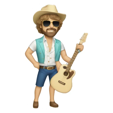 80's yacht rock sticker