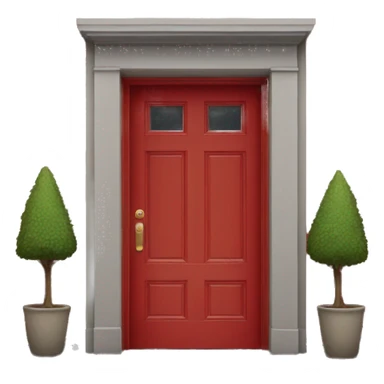 Only Red Door without wall  sticker