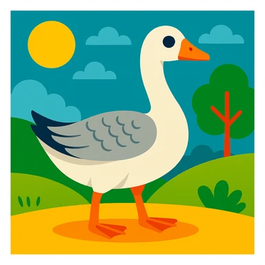 Wild goose sticker