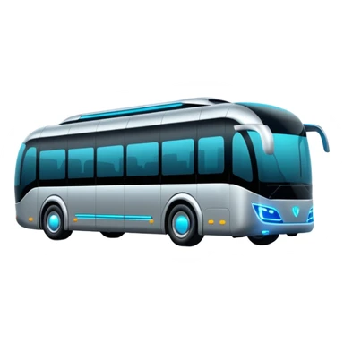 cyber luxury future self driving bus auto vehicle sticker