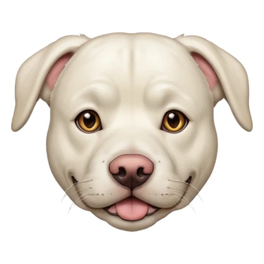 Old White pitbull lab mix  sticker