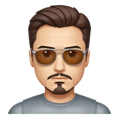 Tony Stark wearing sunglasses, genius billionaire sticker