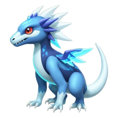 Neon Vibrant Pulsating Trail-glowing Chromatic Trico-Absol-Salamence-Salandit-Silvally-fusion-hybrid sticker