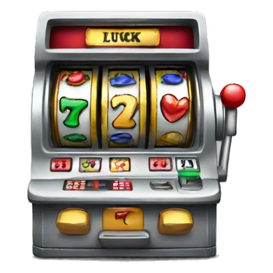 a slot machine lucky 7 sticker