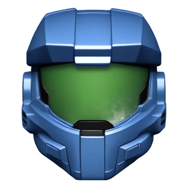 Master Chief Halo helmet Blue sticker