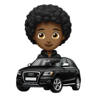 Q5 audi noir sticker