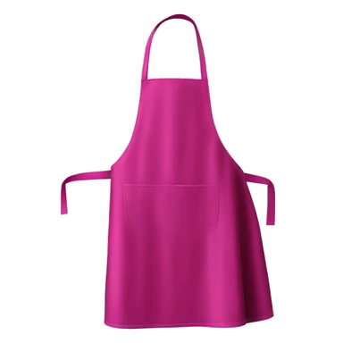 Realistic isolated magenta kitchen apron. sticker
