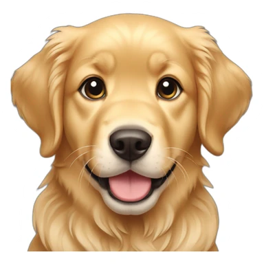 Golden retriever pup sticker