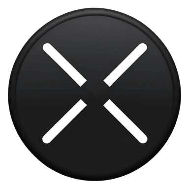 bir siyah içi boş yuvarlak içinede siyah bir artı ama artının o uçları yuvarlağı içinden azıcık çıksın sticker