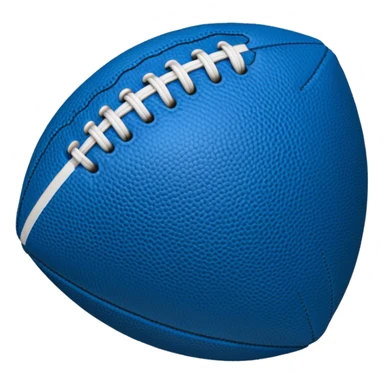 blue american football ball sticker