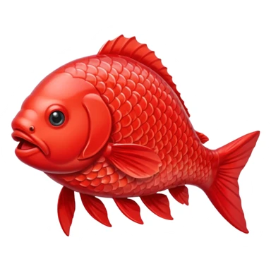 Red carp sticker