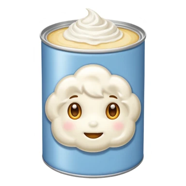 creme fouette avec une bombe sticker