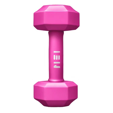 Pink dumbell  sticker