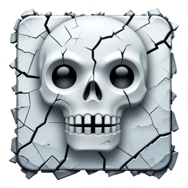 White Spectral Gloomy Dystopian Apocalyptic Aesthetic Scenery Deco sticker