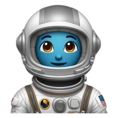 An astronaut peanut who is wearing just an astronaut helmet sticker