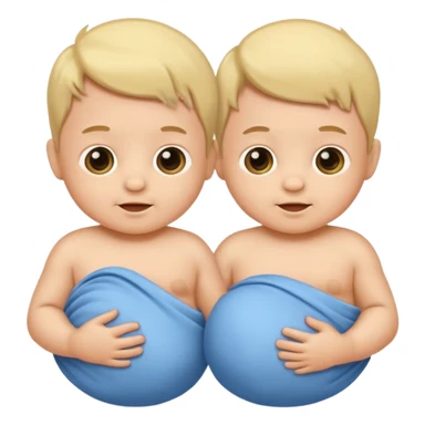 Twin baby boys sticker