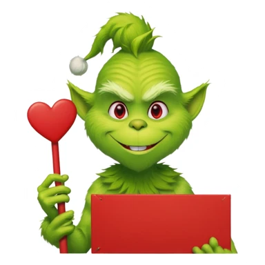 The Grinch with  max sticker