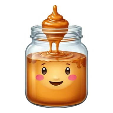 Salted caramel jar  sticker