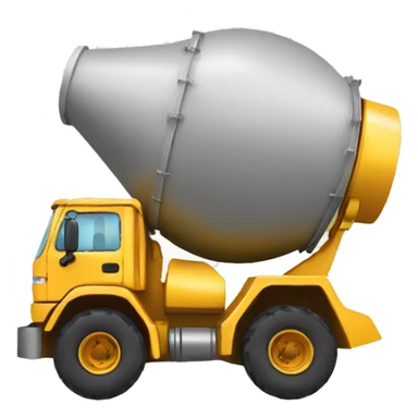 a cement mixer wearing gold jewelry sticker