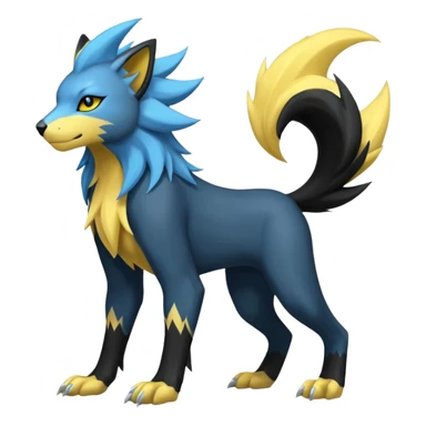 PalkiaZeraora-Manectric-Luxray-Fakémon-fusion-animal-creature, full body  sticker