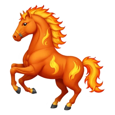 Fire horse sticker