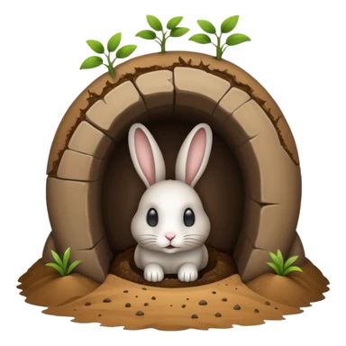 Rabbit burrow  sticker