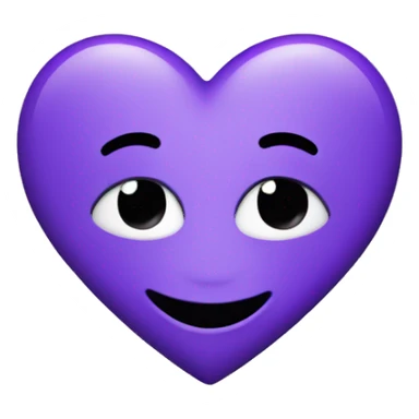 Purple smile hearts  sticker