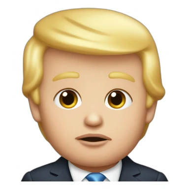 donald trump as baby sticker