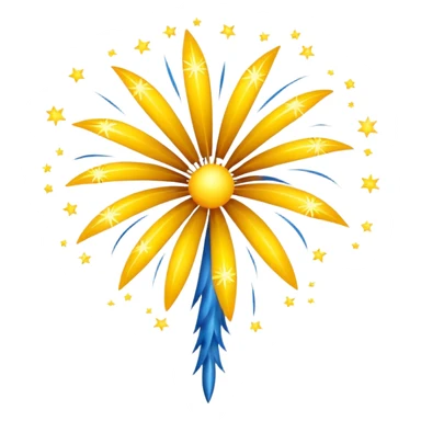 fireworks yellow sticker