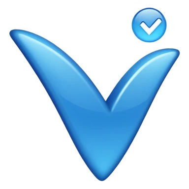 Vetified blue mark for account sticker
