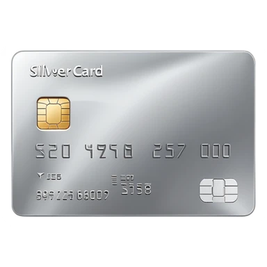 silver credit card sticker