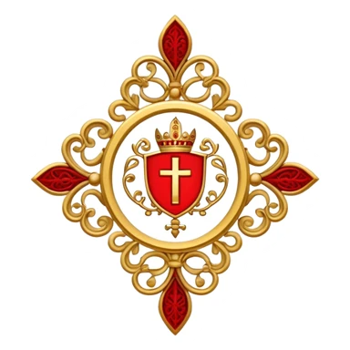 pope emblem red sticker