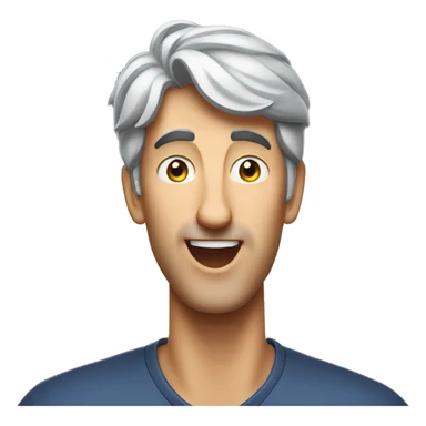 craig federighi looking up to the right, screaming sticker