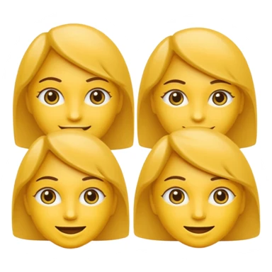 Emoji estilo WhatsApp com rosto amarelo clássico, expressão neutra com sobrancelhas muito bem marcadas, arqueadas e definidas, olhos semicerrados com leve atitude, boca com leve sorriso de confiança. sticker