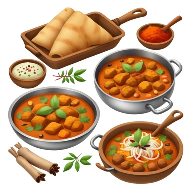 Delicious Indian food  sticker