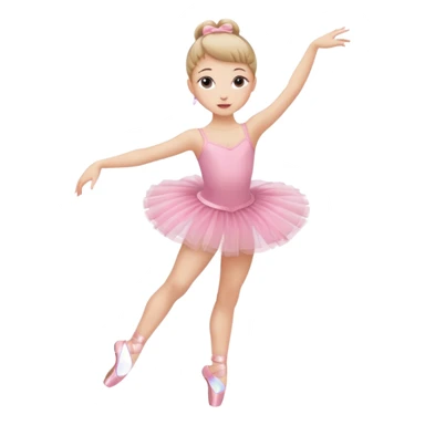 Girl ballerina emoji 2 legs sticker