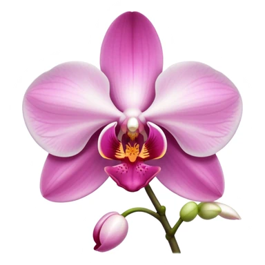 exquisite-phalaenopsis-moth-orchid-with-pure-white-petals-and-subtle-pink-center sticker