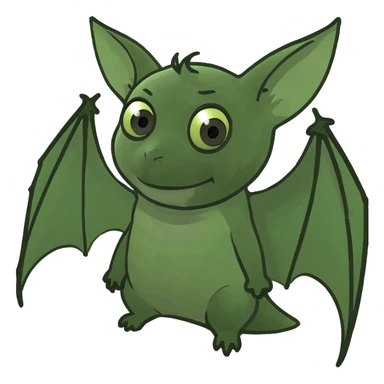 Lock with bat wings sticker