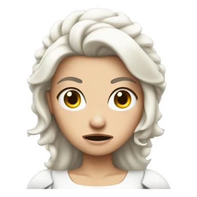 ANGRY white princess sticker