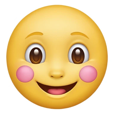 laughing face emoji, joyful expression, no text sticker