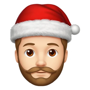 SCOTTISH MAN WITH STUBBLE WITH XMAS HAT sticker