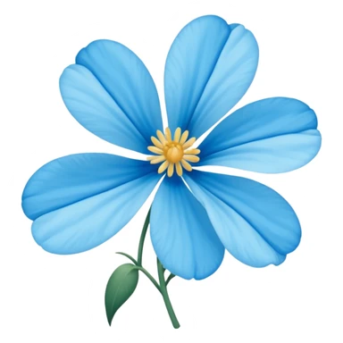 Flor del pensamiento celeste sticker