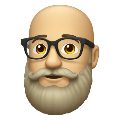 French Bearded person majestic with glasses sticker