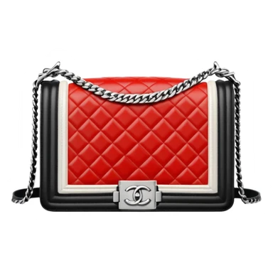 chanel le boy white bag sticker