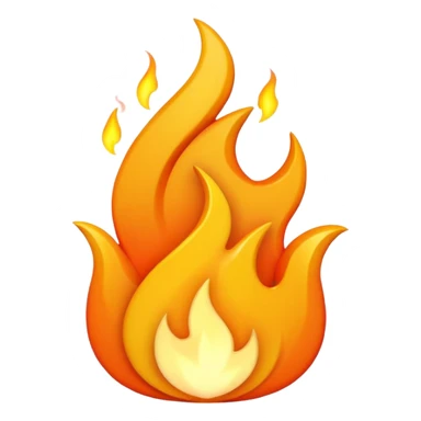 Mailti flame emoji  sticker