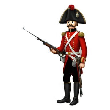 British soldier in full view of the Crimean War sticker