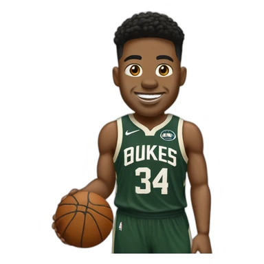 Antetokounbo in milwaukee sticker