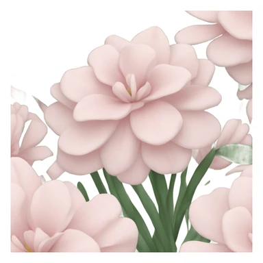 Pale pink bouquet sticker