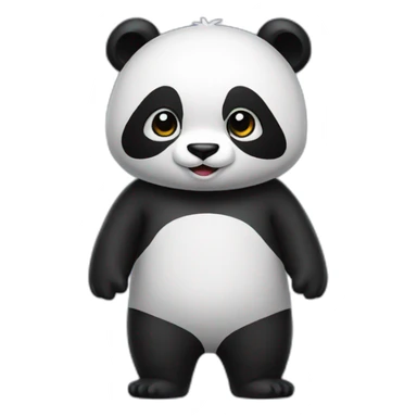 panda suit up sticker